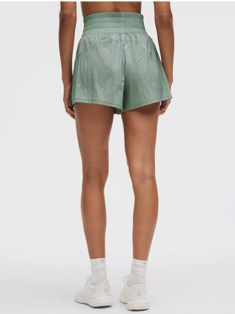 lululemon athletica Sage Green High-Rise Athletic Shorts - Picture 2 of 5